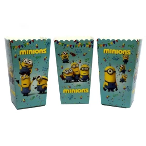 Изображение товара -  Коробочки для попкорна (герои мультфильмов) Миньоны 5шт- День Рождения,