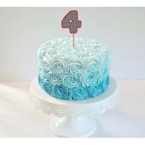 Изображение товара - Топпер-цифра (от 0 до 10см цифра) вырубка “Тачки Маквин“ (1шт)- 4