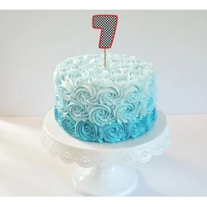 Изображение товара -  Топпер-цифра (от 0 до 10см цифра) вырубка “Тачки Маквин“ (1шт)- 7