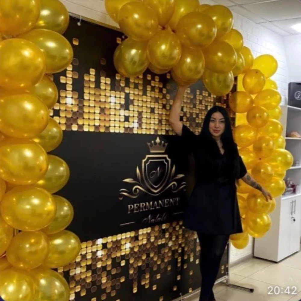 Баннер 3х2м “Черный фон, золотая мозаика, пайетка (фото-иммитация)“ - Фотозона (виниловый) на день рождения