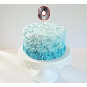 Изображение товара - Топпер-цифра (от 0 до 10см цифра) вырубка “Тачки Маквин“ (1шт)- 0