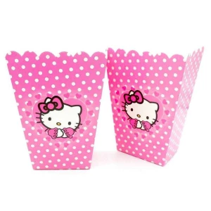 Изображение товара -  Коробочки для попкорна (герои мультфильмов) 6шт- “Китти“