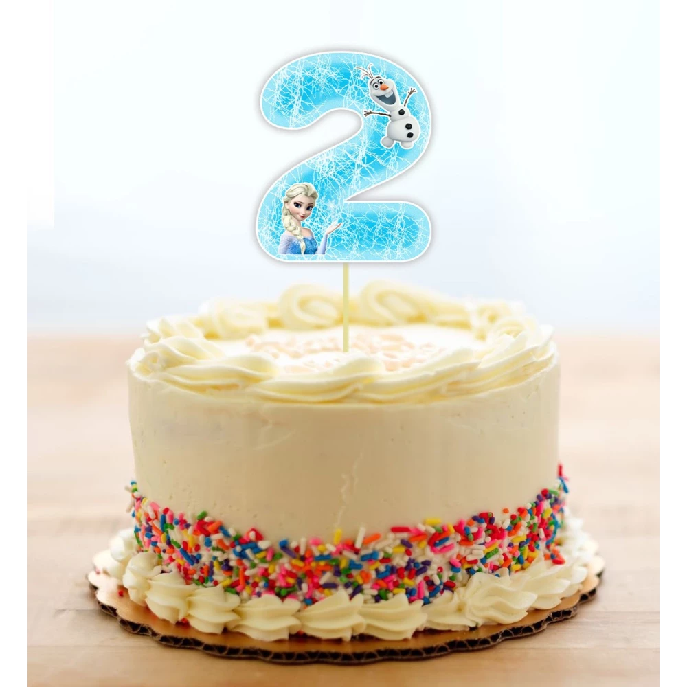 Топпер-Цифра  (9-10см) вырубка “Холодное сердце“ (1шт)- 2