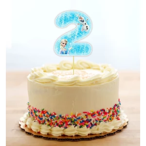 Изображение товара - Топпер-Цифра (9-10см) вырубка “Холодное сердце“ (1шт)- 2