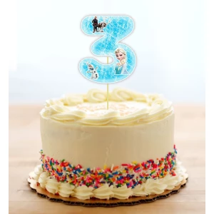 Изображение товара - Топпер-Цифра (9-10см) вырубка “Холодное сердце“ (1шт)- 3