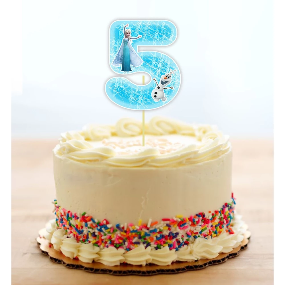 Топпер-Цифра  (9-10см) вырубка “Холодное сердце“ (1шт)- 5