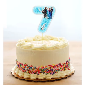 Изображение товара - Топпер-Цифра (9-10см) вырубка “Холодное сердце“ (1шт)- 7