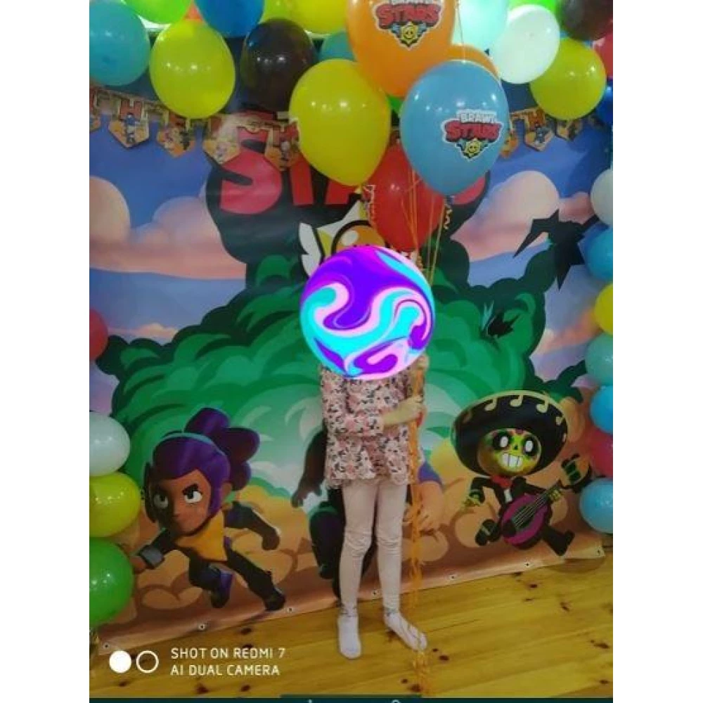 Баннер 2х2м “Бравл Старс / Битва звезд -Пустыня“ Фотозона (виниловый)на день рождения - Без поздравительной