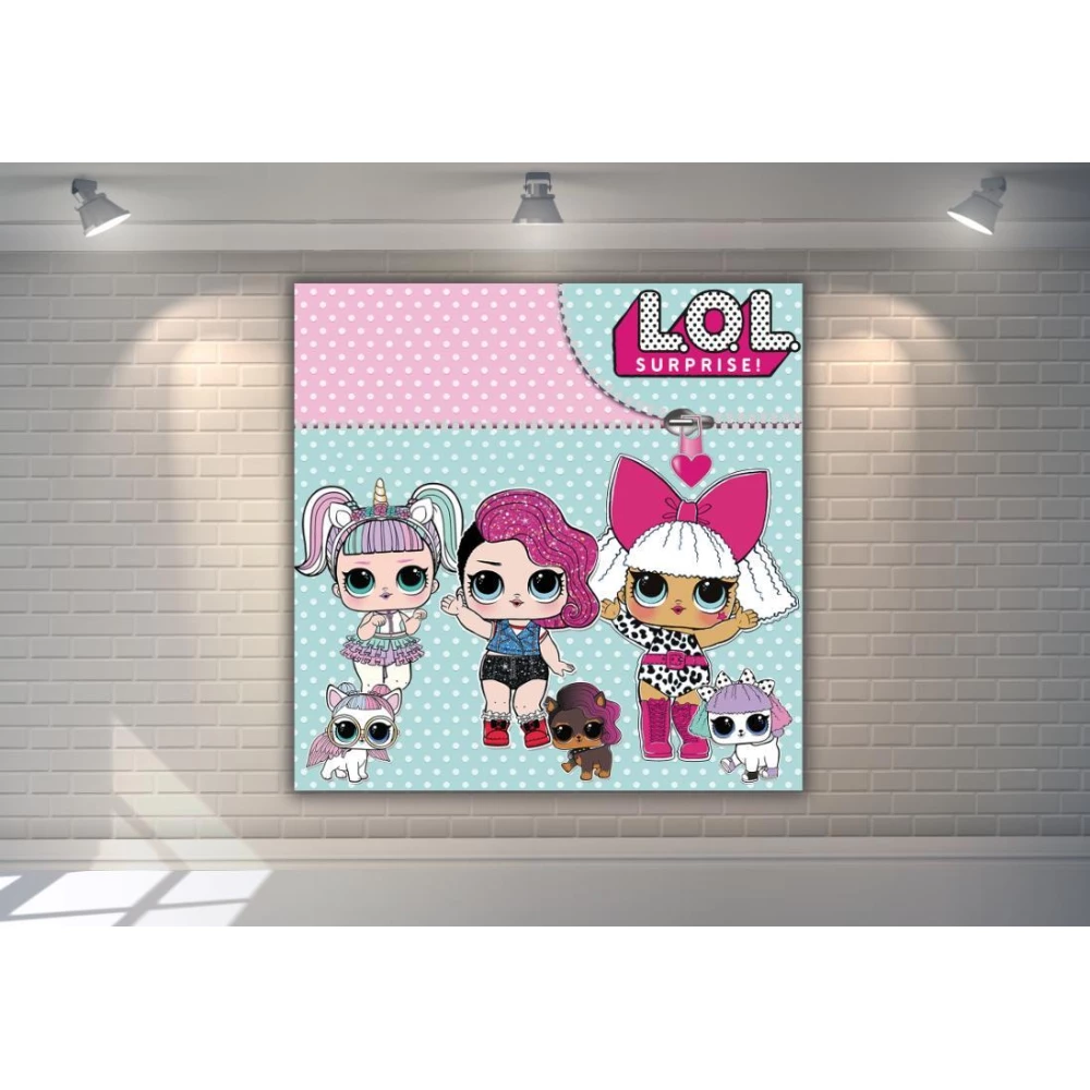 Плакат “Куклы ЛОЛ / LOL питомцы“- 1,5х1,5 метра -