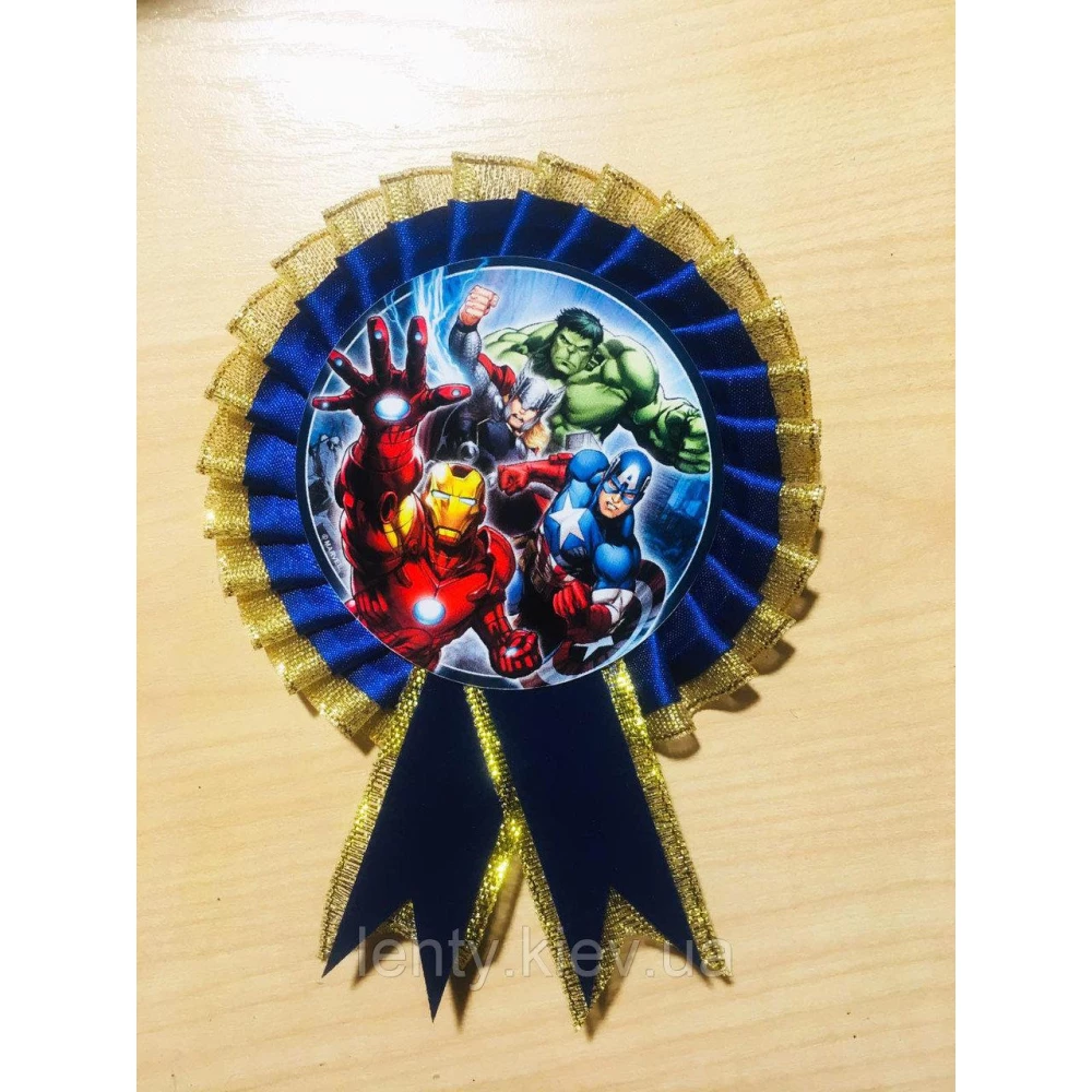 Тематический значок “Супегерои“ Синий