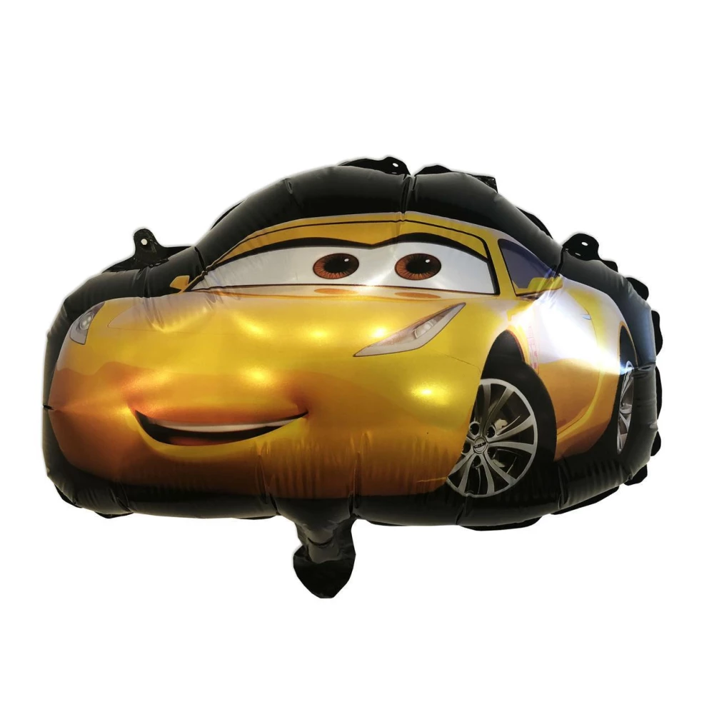 Минни-Фольгированный шар фигурный “Тачки Круз“ Желтый 38х26см