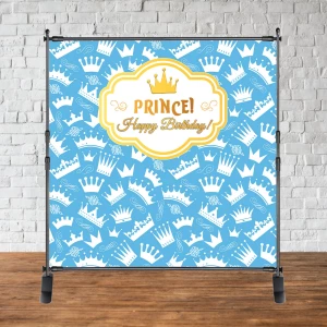 Изображение товара - Баннер 2х2м “Принц / Prince“ - Фотозона (виниловый) на день рождения (без каркаса) -