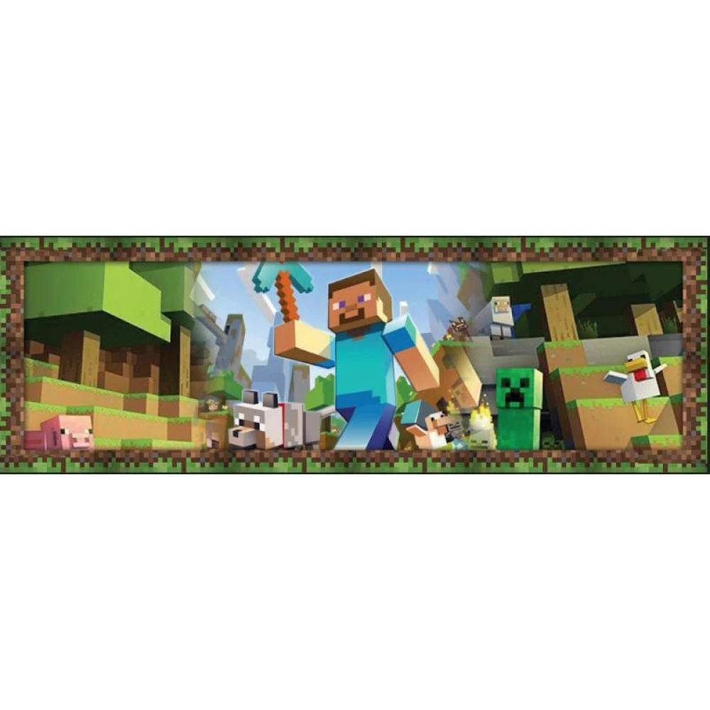 Плакат Майнкрафт Стив / Minecraft 30х90 см для Кенди - бара (Тематический)-