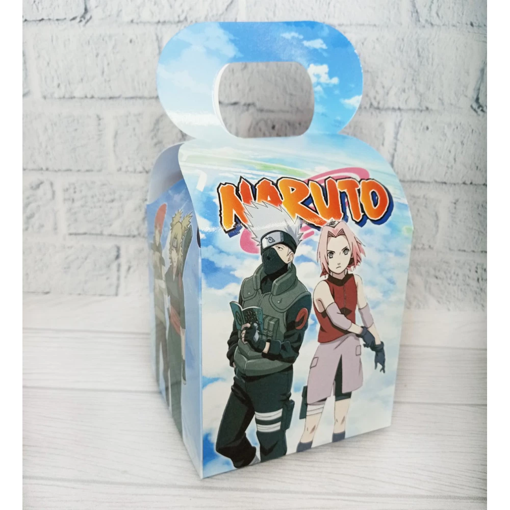 Коробочка “Наруто“ для подарунків і частувань 10х10х10 см. малотиражні -