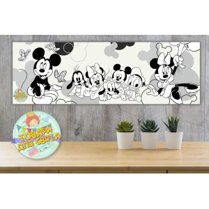 Изображение товара - Плакат Раскраска “Микки Маус и друзья“ 30х90 см