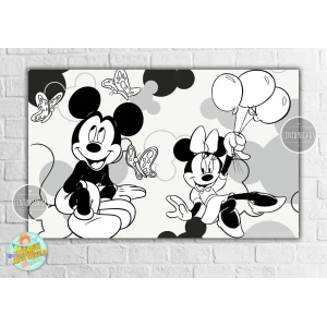 Изображение товара -  Плакат - Раскраска “Микки и Минни Маус“ 120х75 см