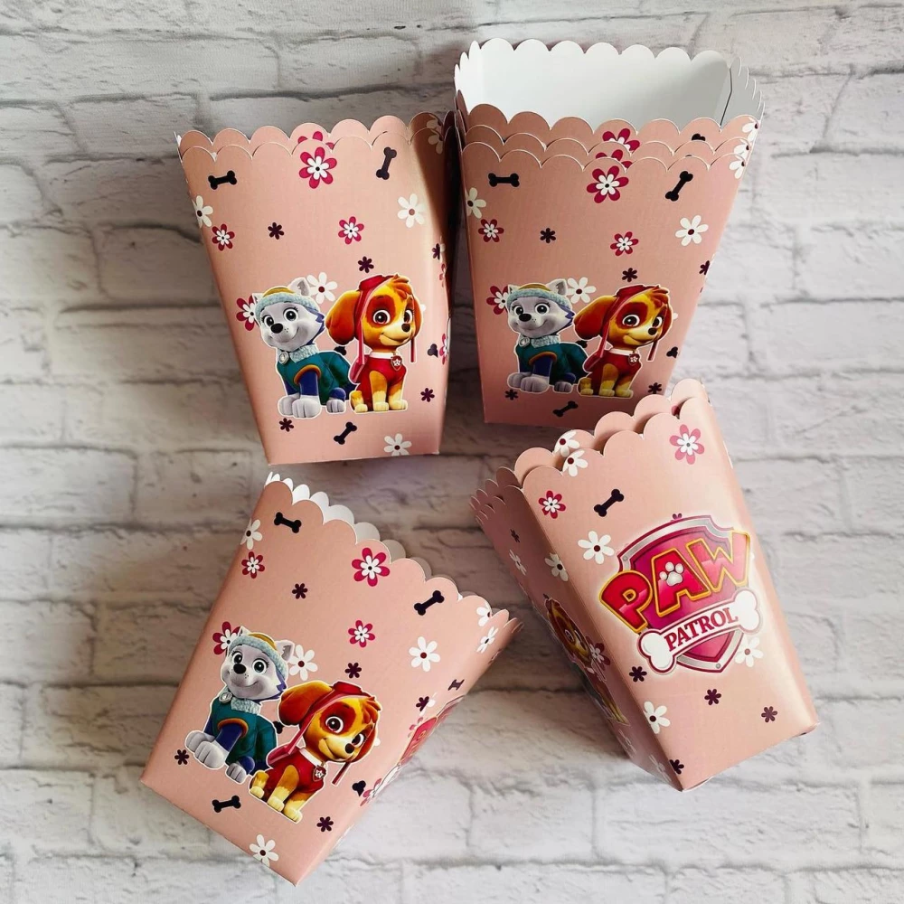 Коробочка для попкорна Щенячий патруль (Скай и Эверест) 15,5*11,5*9,5 см - поштучно