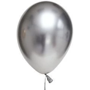Изображение товара -  Повітряні кульки 13“ (32 см) ХРОМ поштучно Серебро (хром) Италия