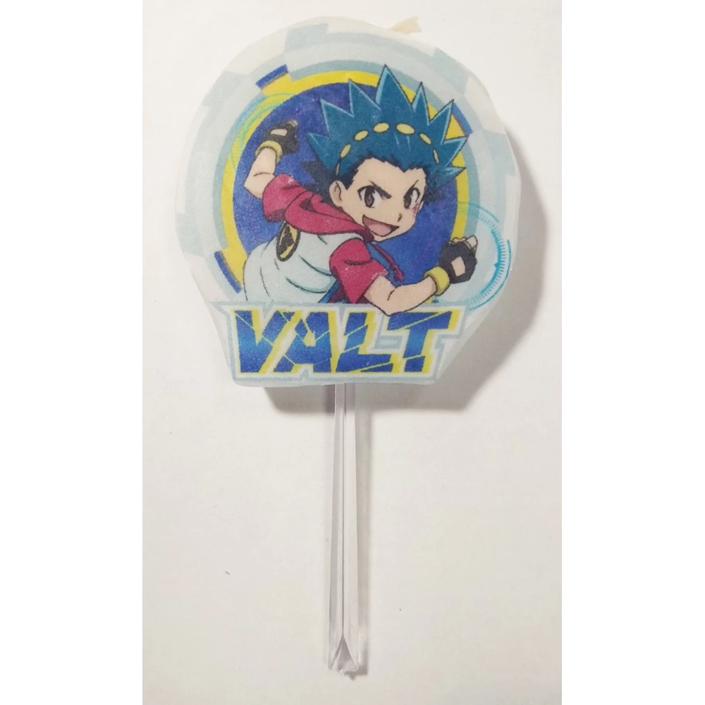 Свеча большая (7см) ручной работы в торт - Бейблейд VALT / Beyblade