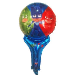 Зображення товара - Куля фольгована з ручкою “Герої в масках“ 29х52 см