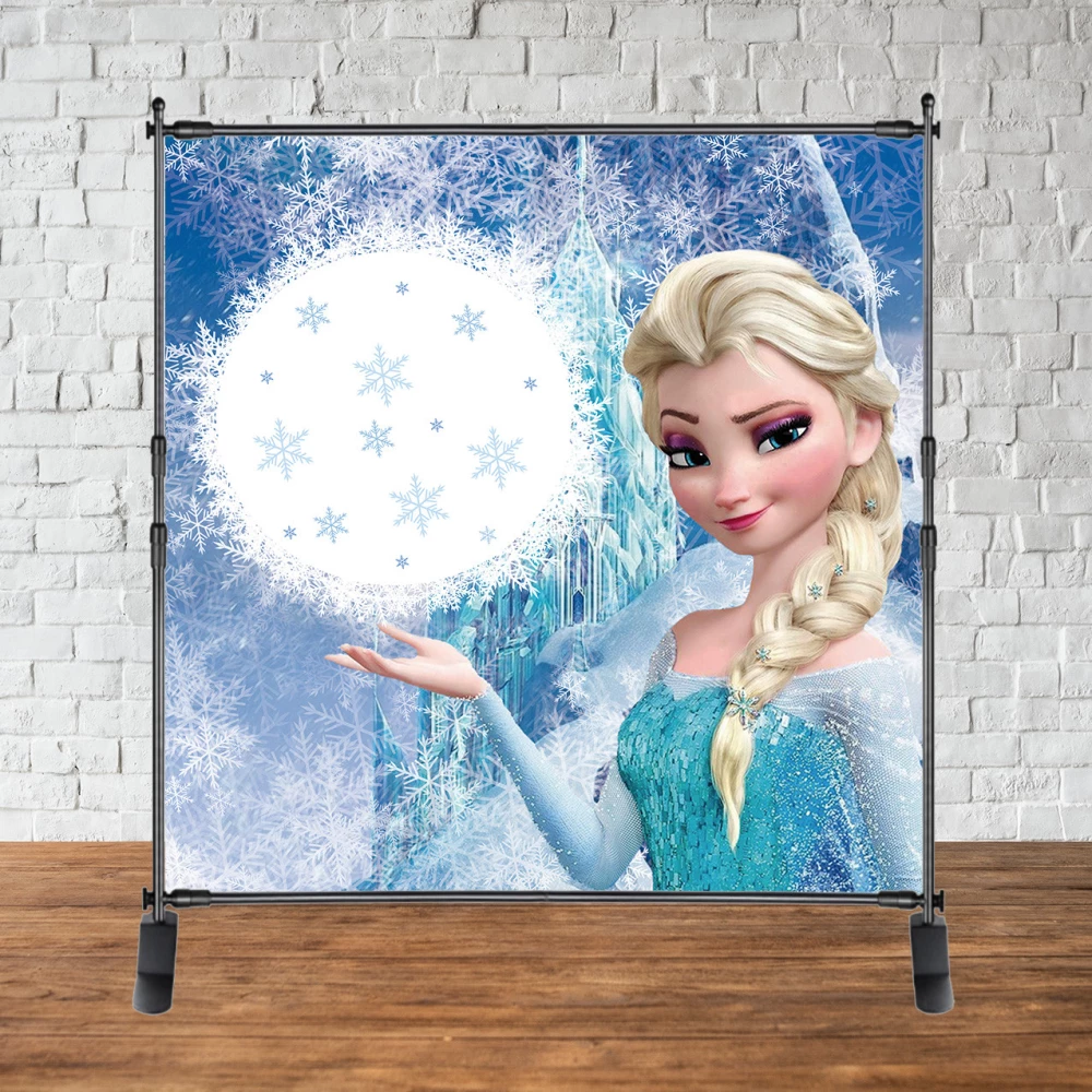 Баннер 2х2м. “Холодное сердце - Эльза“ - Фотозона (виниловый) на день рождения (Без каркаса) -