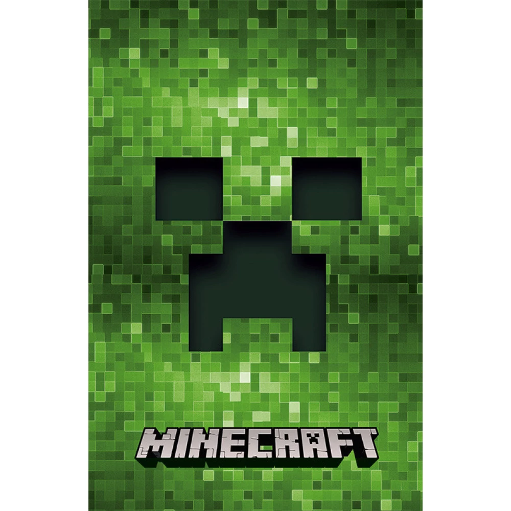 Подарочный пакет “Майнкрафт“ 16 х 27 см (зеленый)