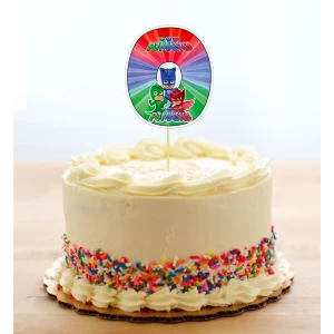 Изображение товара - Топпер-цифра (от 0 до 10см цифра) вырубка “Герои в масках“ (1шт)- 0