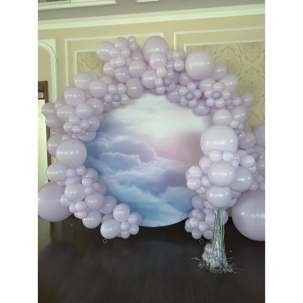 Круглый Баннер “Небеса. Г. Сковорода про щастя“ 2х2 м - Фотозона (виниловый) (без каркаса)-