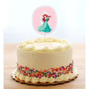 Изображение товара - Топпер-цифра (от 0 до 10см цифра) вырубка “Принцессы Дисней“ (1шт)- 0