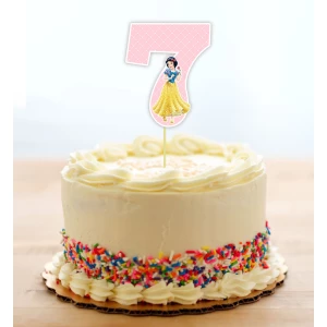 Изображение товара - Топпер-цифра (от 0 до 10см цифра) вырубка “Принцессы Дисней“ (1шт)- 7