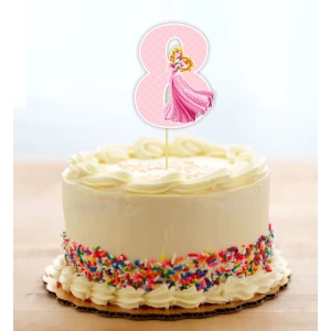 Изображение товара - Топпер-цифра (от 0 до 10см цифра) вырубка “Принцессы Дисней“ (1шт)- 8