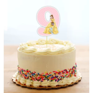 Изображение товара - Топпер-цифра (от 0 до 10см цифра) вырубка “Принцессы Дисней“ (1шт)- 9