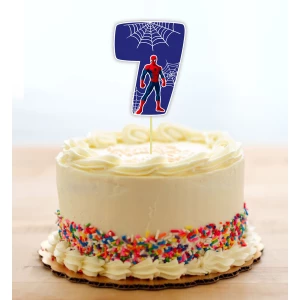 Изображение товара - Топпер-цифра (от 0 до 10см цифра) вырубка “Spiderman / Спайдермен“ (1шт) 7