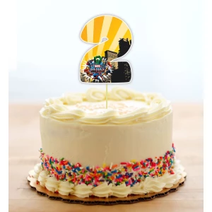 Изображение товара - Топпер-цифра (от 0 до 10см цифра) вырубка “Супер Герои/Мarvel“ (1шт)- 2