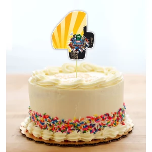 Изображение товара - Топпер-цифра (от 0 до 10см цифра) вырубка “Супер Герои/Мarvel“ (1шт)- 4