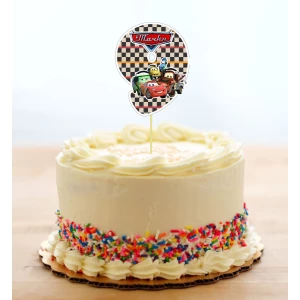 Изображение товара - Топпер-цифра (от 0 до 10см цифра) вырубка “Тачки Маквин“ (1шт)- 9