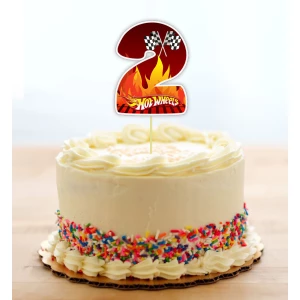 Изображение товара - Топпер-цифра (от 0 до 10см цифра) вырубка “Хот Вилс/Hot Wheels“ (1шт) 2