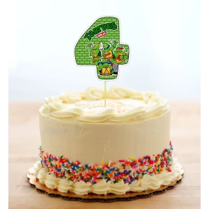 Изображение товара - Топпер-цифра (от 0 до 10см цифра) вырубка “Черепашки ниндзя“ (1шт)- 4