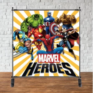 Изображение товара -  Баннер 2х2м “Мстители / Супергерои / AVENGERS / Марвел“ - Фотозона (баннер) на День рождения -