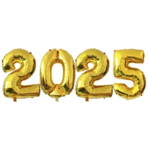 Изображение товара -  Набор цифр 2025 (70 см) 4шт Золото