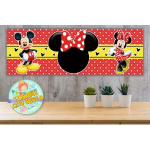 Изображение товара - Плакат “Микки и Минни“ 30х90 см для Кенди - бара (Тематический)-