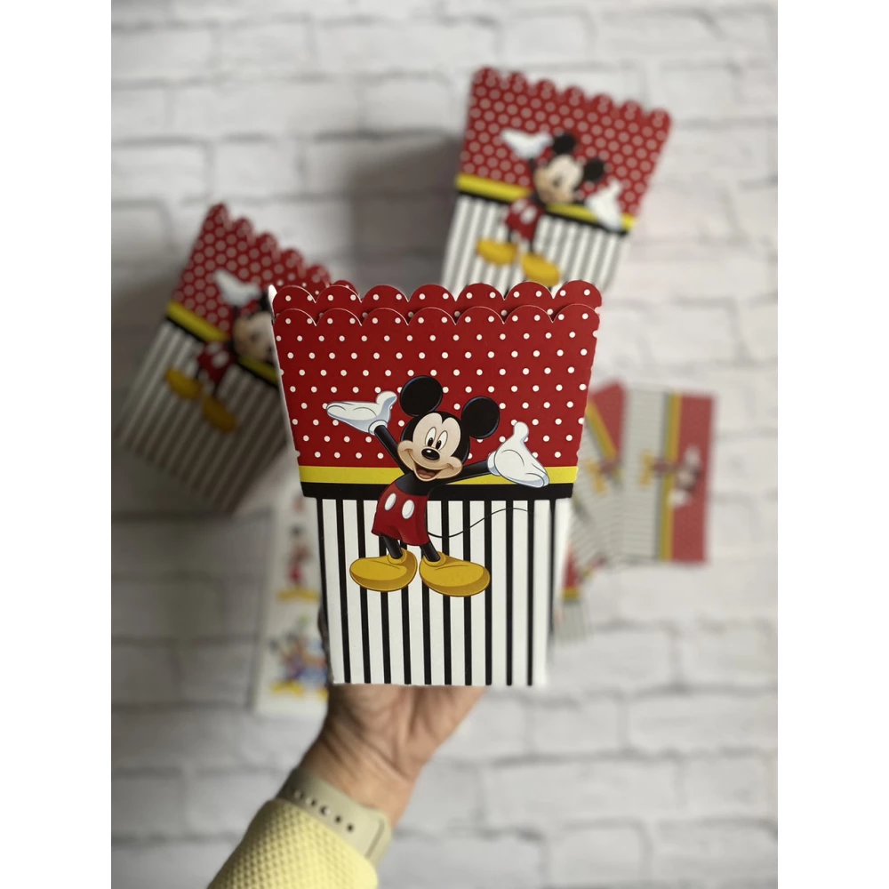 Коробочка для попкорна Микки Маус 15,5*11,5*9,5 см - поштучно
