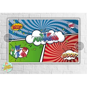 Изображение товара -  Плакат “Герои в масках“ (три цвета) 120х75 см для Кенди - бара (Тематический) -