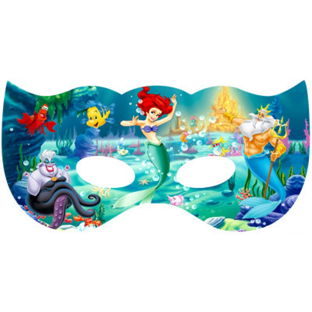 Маска “Русалочка Ариэль“ девочка тематические детские картон -