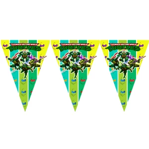 Изображение товара - Вымпелы “Черепашки Ниндзя“ из 3-угольных флажков -малотиражные издания-