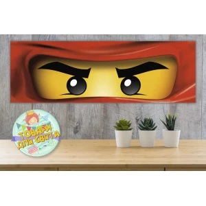 Изображение товара -  Плакат “Ниндзяго “красные глаза 30х90 см для Кенди - бара (Тематический)-