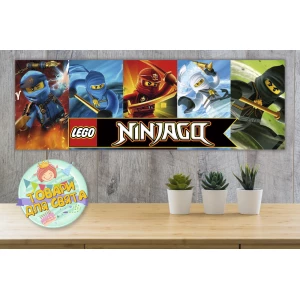 Изображение товара -  Плакат “Ниндзяго“ Герои“ 30х90 см для Кенди - бара (Тематический) для Кенди - бара -