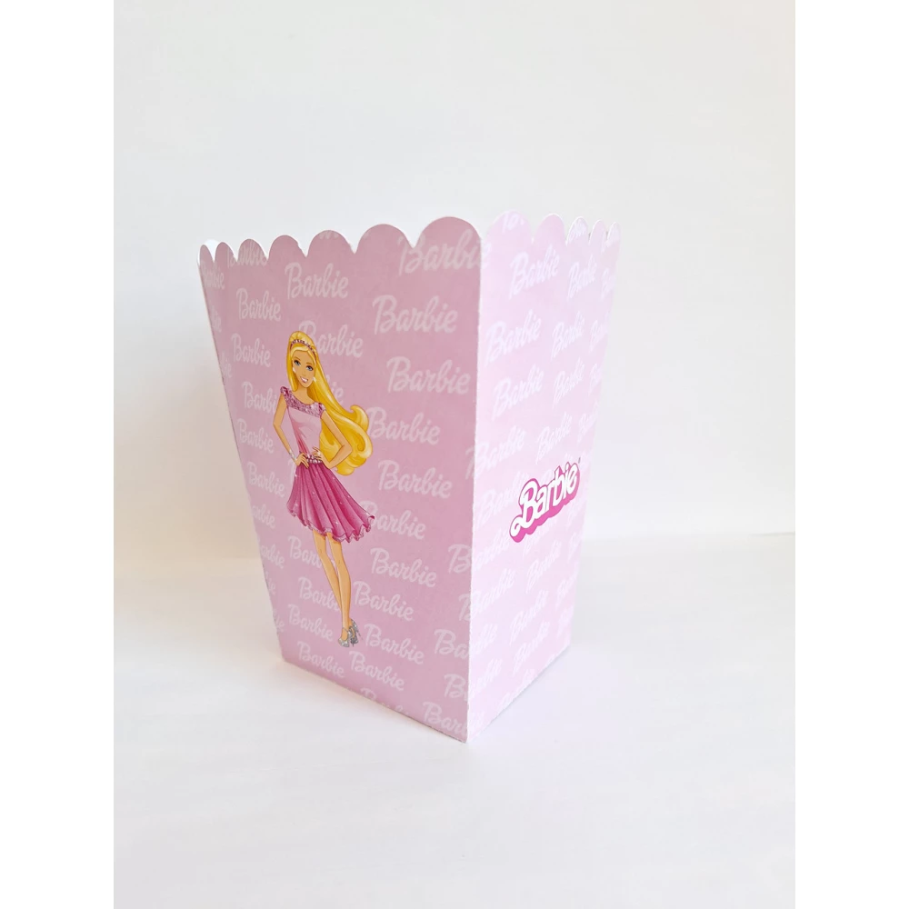 Коробочка для попкорна “Барбі“ 15,5*11,5*9,5 см - поштучно