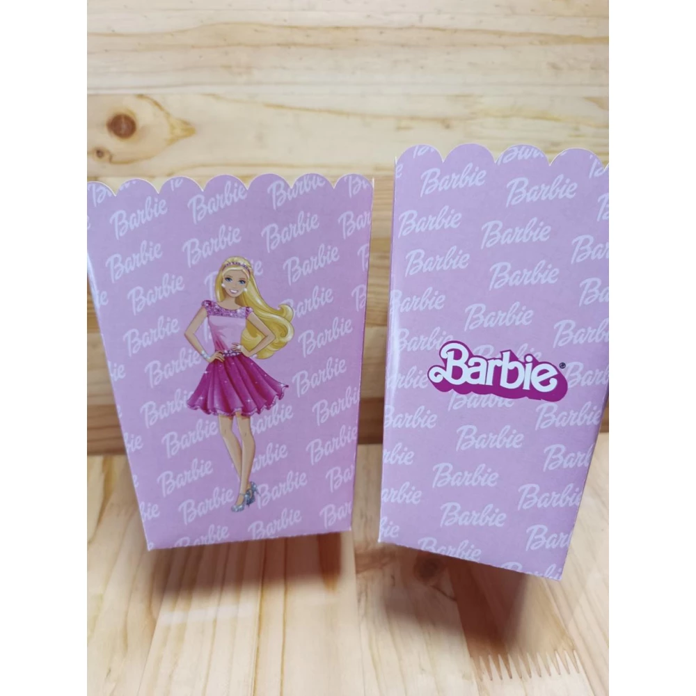 Коробочка для попкорна “Барбі“ 15,5*11,5*9,5 см - поштучно