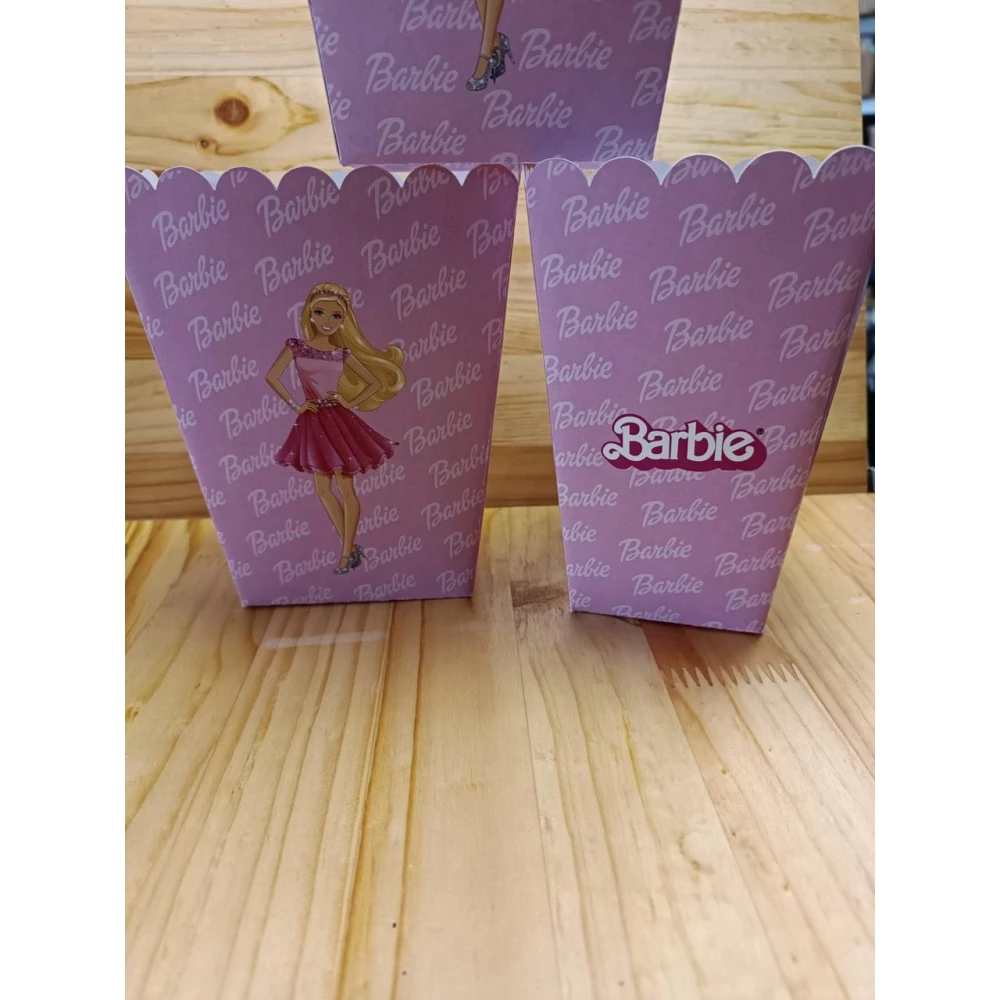 Коробочка для попкорна “Барбі“ 15,5*11,5*9,5 см - поштучно